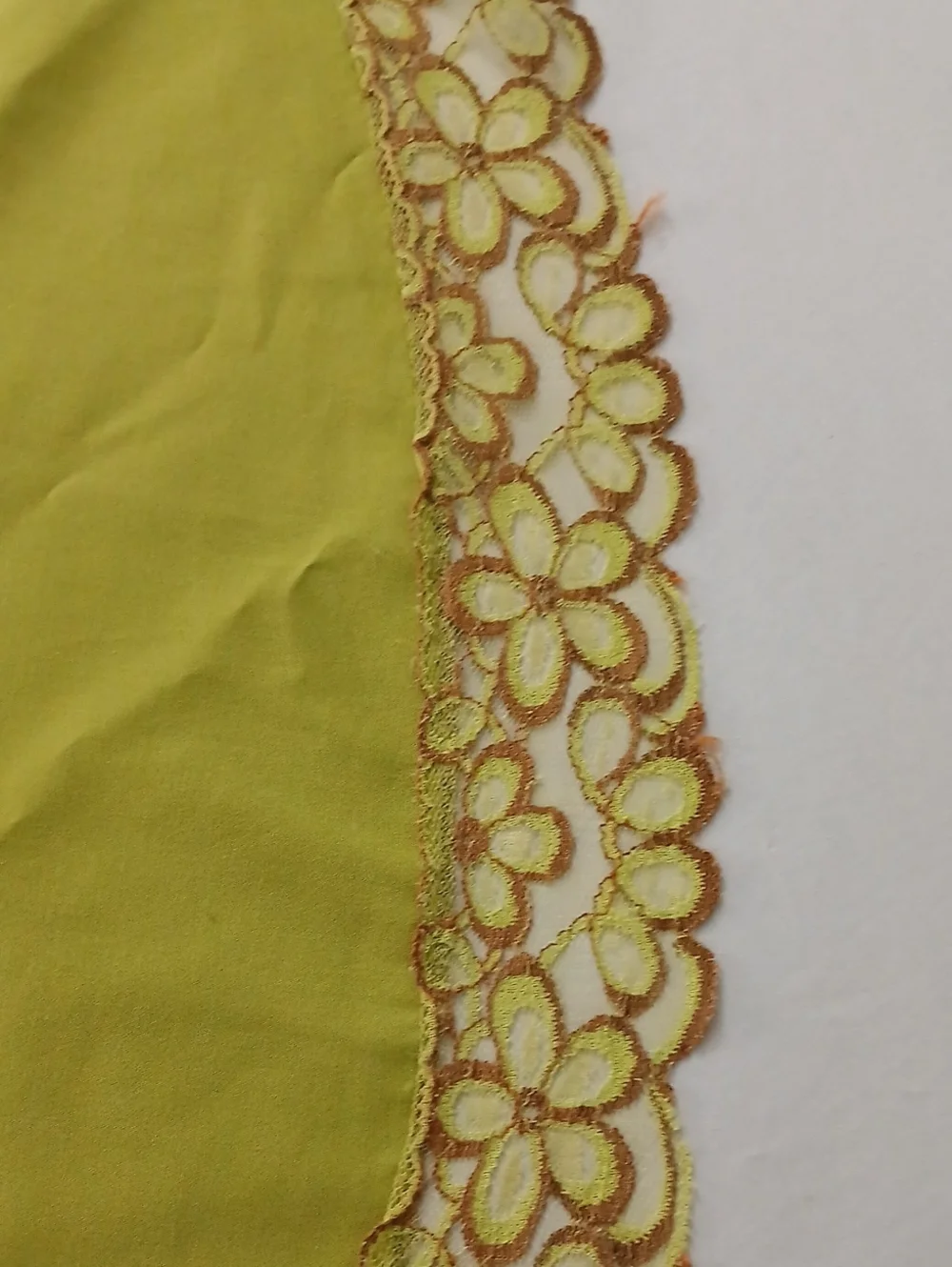 Vintage Avacado Green Tablecloth